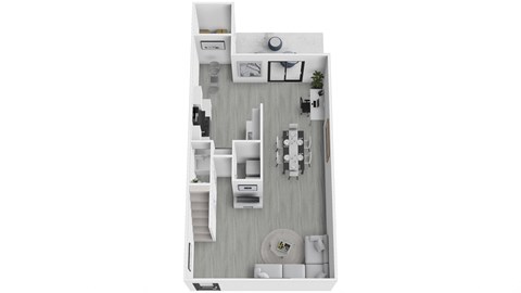 Floor plan for 3 beds, 1.5 baths, 1220 sqft
